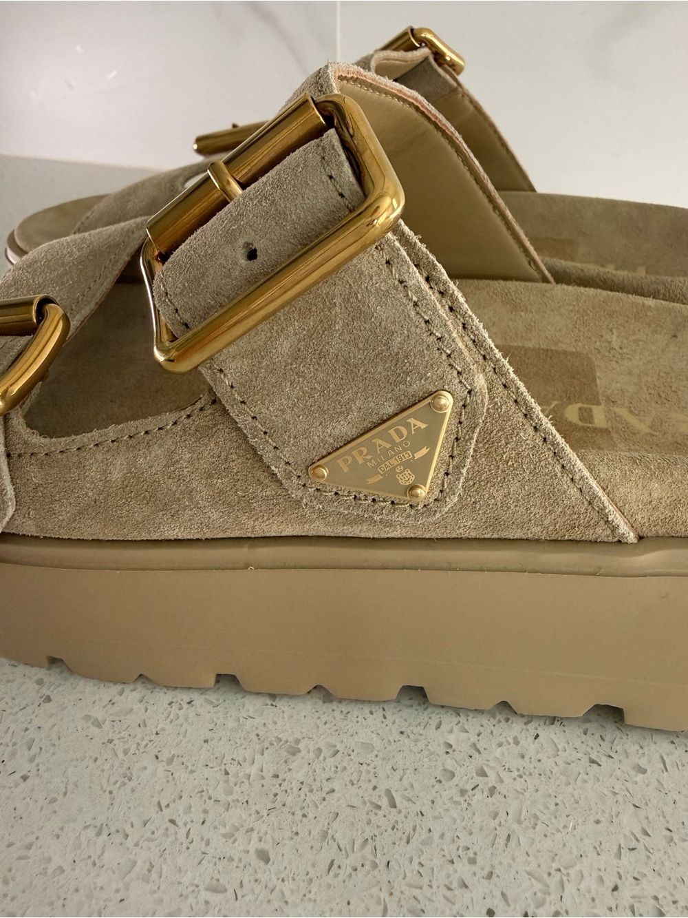 Prada Fussbett Flatform Slide/Sandal - Picture 8 of 13